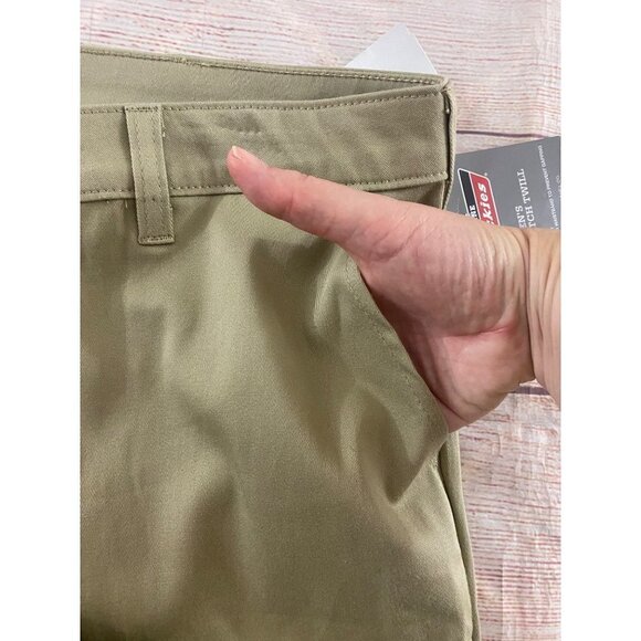 NWT Genuine Dickies Women's Slim Beige Pants - 16P - Picture 9 of 12